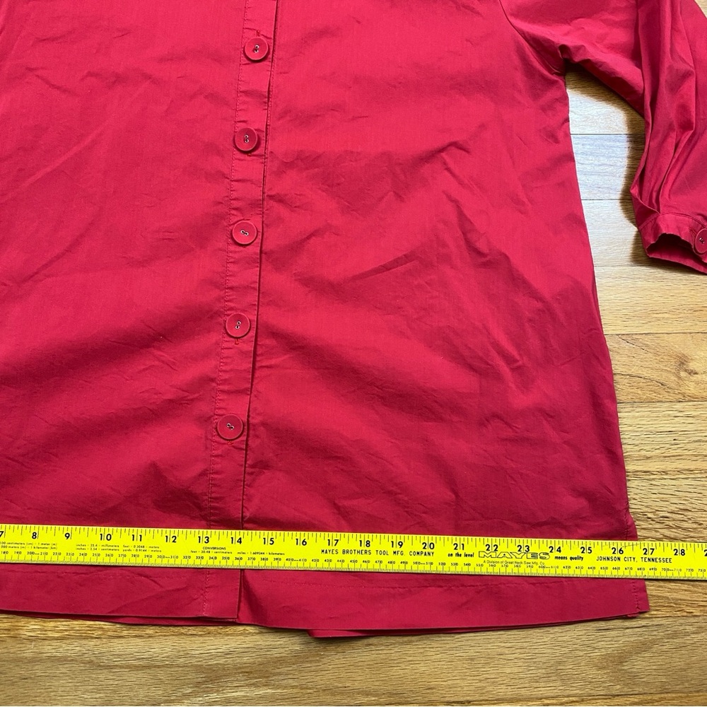Diane Bailey Red Button Down Tunic W/ Pockets Sma… - image 6